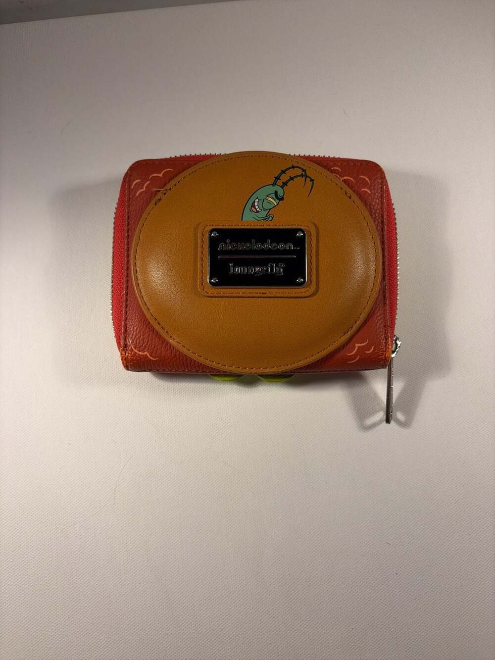 Loungefly Nickelodeon SpongeBob Plankton Krabby Patty Zip Around Wallet